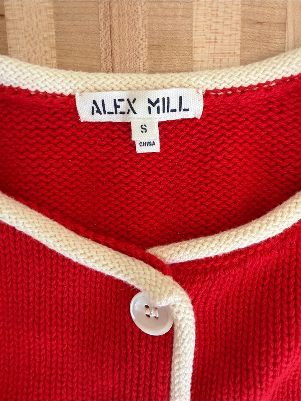 Alex Mill Bridget Tipped Sweater Vest - Picture 5 of 8